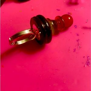 UV Resin Pawn necklace. Handmade